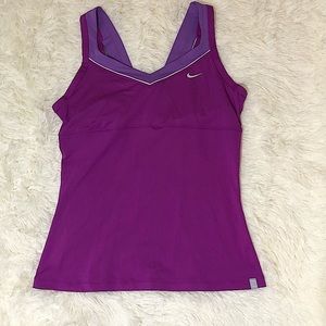 Nike Purple Women's Dri-FIT Sleeveless Tank w/ Built in Bra